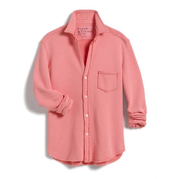 FRANK AND EILEEN Triple Fleece Eileen in watermelon  sz Small - Picture 1 of 5